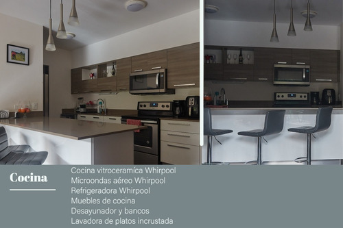 Imagen 3 de 8 de Se Alquila Apartamento Amueblado De 2 Habitaciones En Condominio Ábitu, Curridabat