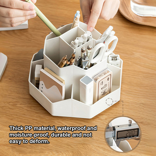 Porta-canetas Para Mesa, 9 Slots, Giratório De 360 Graus