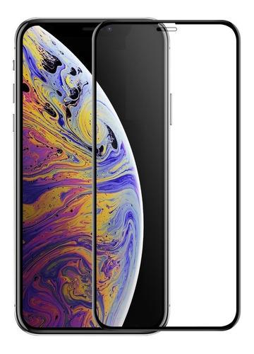 iPhone XS Max Lamina 10d Pegamento Completo - Negra Y Blanca