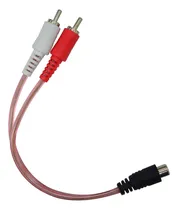 Comprar Cable 2 Plug Rca A 1 Jack Rca Para Audio De 50 Cm
