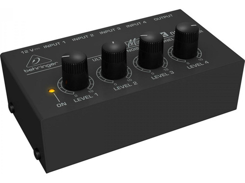 Mezcladora Behringer Mx400 De Linea 4 Canales Portatil