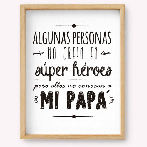 Lámina Día Del Padre Papá Súper Héroe