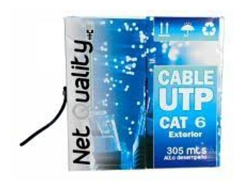 Cable Utp Cat6 Netquality Bobina 305mts Exterior
