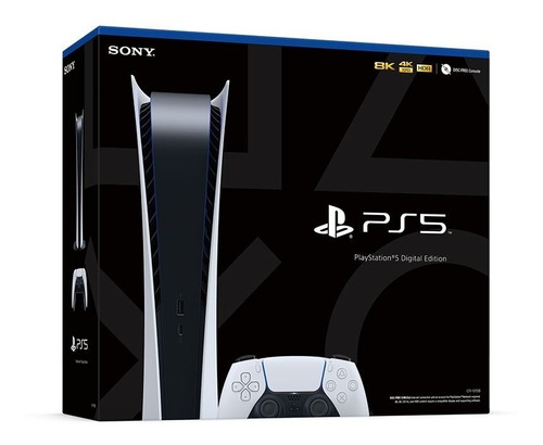 Console Playstation 5 Edição Digital Preto E Branco Sony Cor Branco/Preto