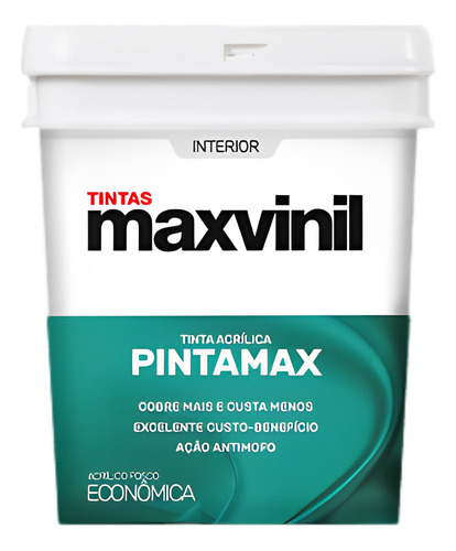 Pintamax Maxvinil tinta lavável anti mofo 3.6L cor nevoeiro