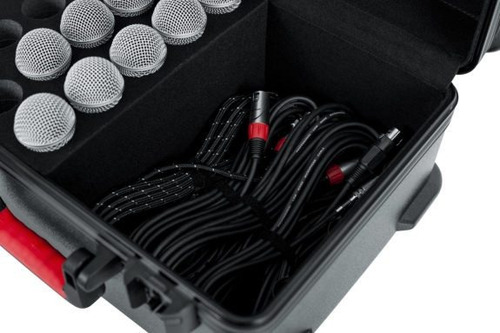 Estuche Para Hasta 15 Micrófonos Gator Gtsa-mic15
