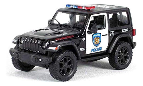 Kinsmart 5 Die-cast:  Jeep Wrangler Rubicon Police Edition .