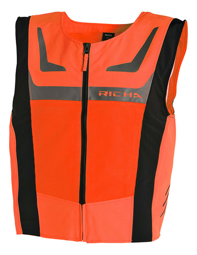 Chaqueta Para Moto Richa Seguridad Mesh Naranja