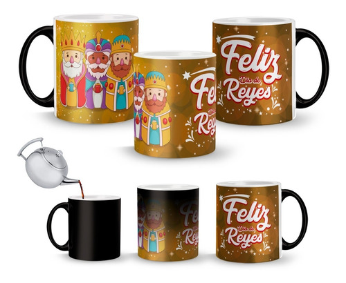 Taza Mágica De Los Reyes Magos Melchor, Gaspar Y Baltasar