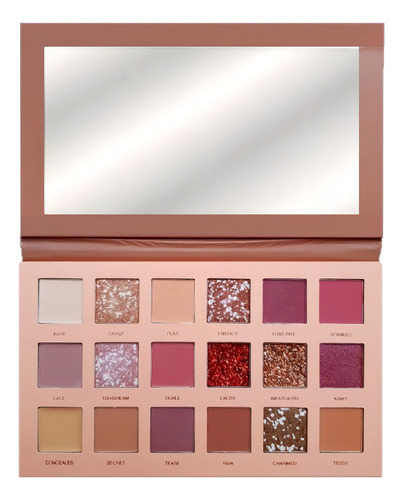 12 Paleta Sombras C/ Espelho Nueva Desnuda Febella Pso30318