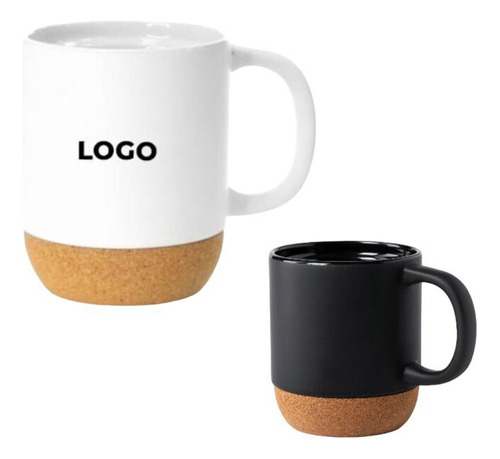 Taza, Tazòn De Cerámica Y Corcho 420 Ml (pack X 2)