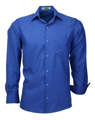 Camisa Amil Para Empresa Não Amassa Manga Longa Com Bolso