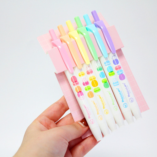 Set 6 Destacadores Resaltadores Colores Pastel