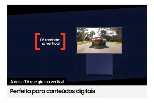 Televisor Samsung Smart TV Qled 4k The Sero 2022 de 43 pulgadas en vertical