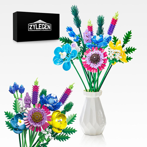 Set De Construcción Zylegen Para Ramo De Flores Silvestres C