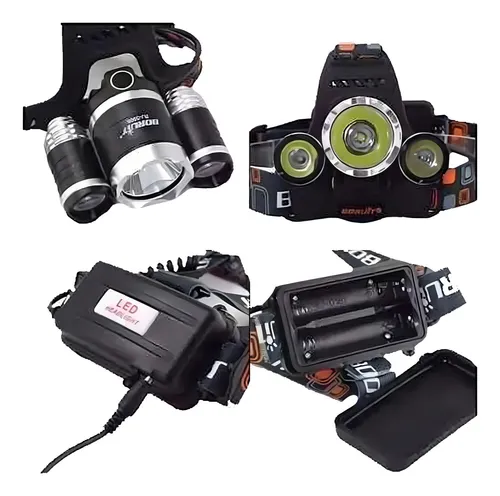 Linterna Frontal 5000 Lúmenes Led Minero