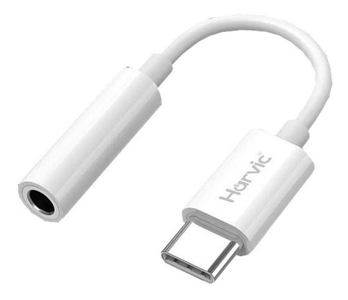 Imagen 2 de 2 de Adaptador De Audio Tipo C A Jack 3.5 Mm Blanco