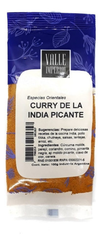 Curry De La India Picante X 100 Gr