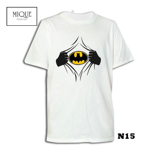 Batman Logo Manos Playera Estampada Vinil Textil