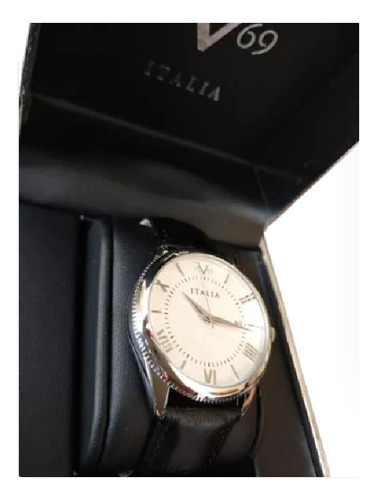 Reloj Versace V19.69 Italia Mujer, Piel Y Acero Inox. Regalo