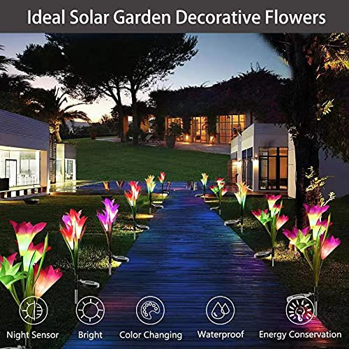 Luz Solar Para Jardin Al Aire Libre 3 Decorativa Que Cambian