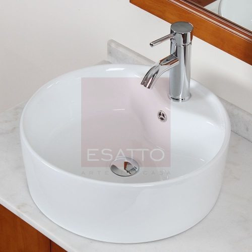 Lavabo de baño de sobreponer Esatto Econokit Rondó 