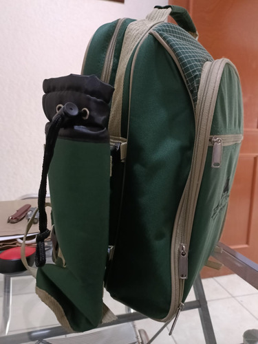 Mochila Ozark Trail Con Equipo Para Dia De Campo Verde Liso (Usado)
