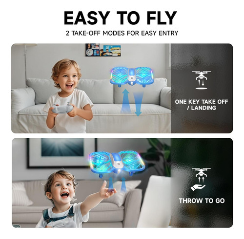 Uranhub Drones For Kids, Mini Drone With 5 Lighting Modes...