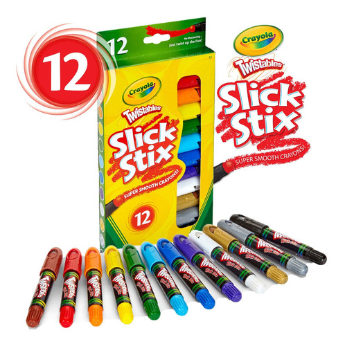 Imagen 1 de 2 de Crayola: Caja X12 Crayolas Stick Stix Tienda Oficial
