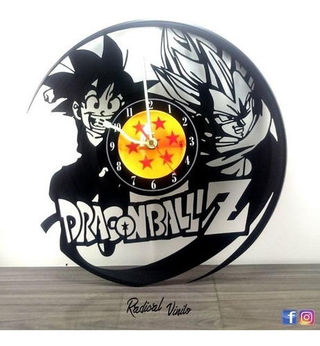 Reloj De Vinilo Dragonball Z 2 Goku  Regalos Decoracion
