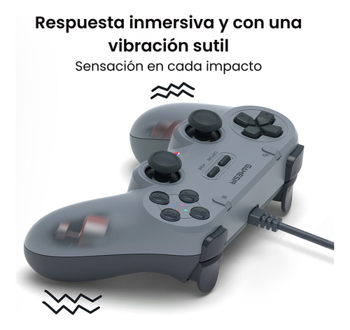 Controlador De Juegos Simétrico Con Cable Tegenaria Lite De