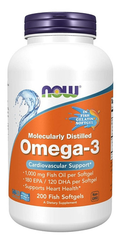 Omega-3 180cap 2000mg Now Foods - Unidad a $1014
