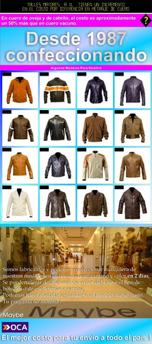 Sobretodo Trench Tapado Cuero Hombre - Maybe -