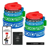 Comprar BOLD TRIBE Kit de 10 Ligas de Resistencia Unlimited Pack - Bandas Elásticas Premium - Ideales para Pull Ups, Cross Training, Calistenia, Dominadas y Entrenamiento Funcional - Gym en Casa