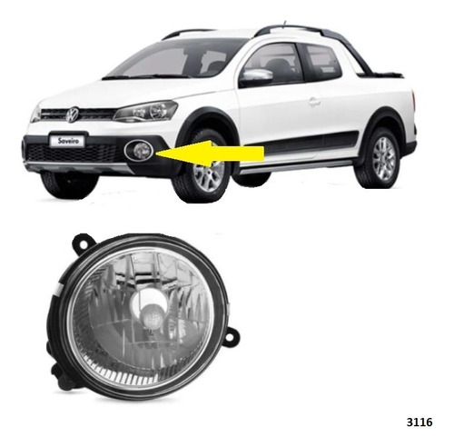 Faro Caminero Izq. Volkswagen Saveiro Cross 2014-2016