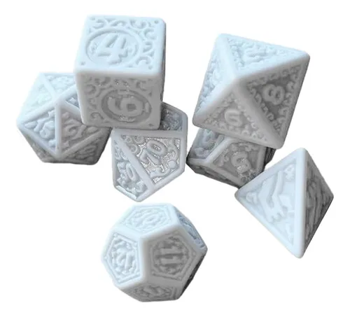 comprar Juego De Dados Poliédricos 7x, Juego De Dados, Dados Gris