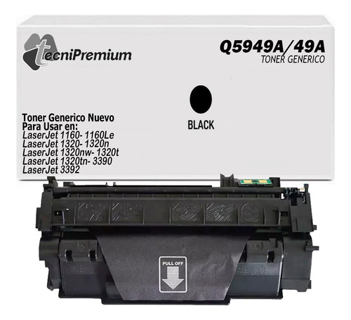 Toner Generico 49a Para Laserjethp 1160 1320 3390 3392 Nuevo