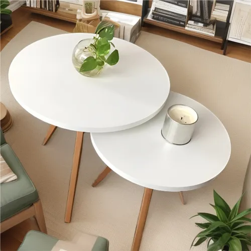 comprar Set 2 Mesas Nórdico\u002Fescandinavo