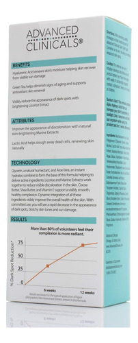 Advanced Clinicals Crema Facial Corrector De Manchas Oscuras