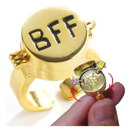 2 Anillos De Bob Esponja Para Mejores Amigos Bff Giratorio