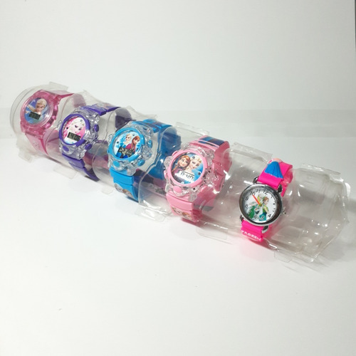 Relógio Infantil Frozen Lindo E Maravilhoso Led Musica Toca