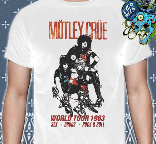 Mötley Crüe - World Tour 83 - Rock - Polera- Cyco Records