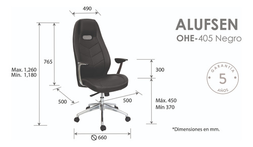 Silla Ejecutiva Para Oficina Ergonomica Offiho Alufsen