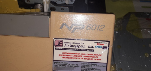 Imagen 1 de 9 de Repuestos Fotocopiadora Canon Np6012 Usados