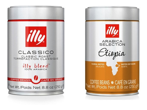 Illy Cafe Grano Clasico 250g + Arabica Etiopia 250g