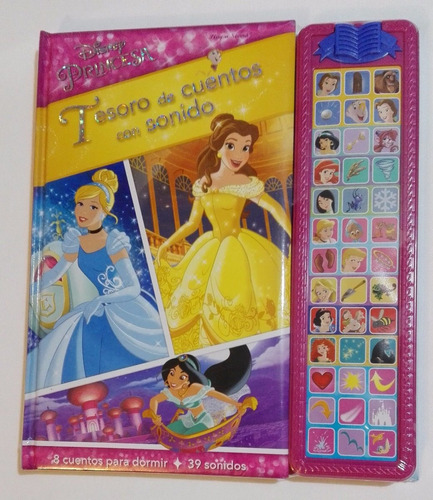 Disney Princesas Libro Duro Tesoro De Cuentos Con Sonido