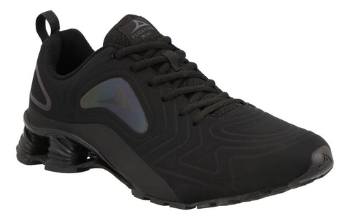 Tenis Deportivo Clases 654862pr Flats Liso Negro