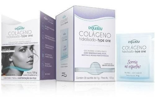 Colágeno Hidrolisado Equaliv, Verisol, Tecn. Alemã 30 Saches Sabor Sem Sabor