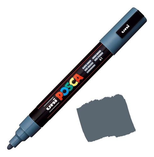 Bolígrafo Posca PC-5m, uni-ball, elige el color gris pizarra 61