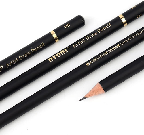 Set De Lápices De Dibujo Profesional Nyoni De 4h 12b, ...
